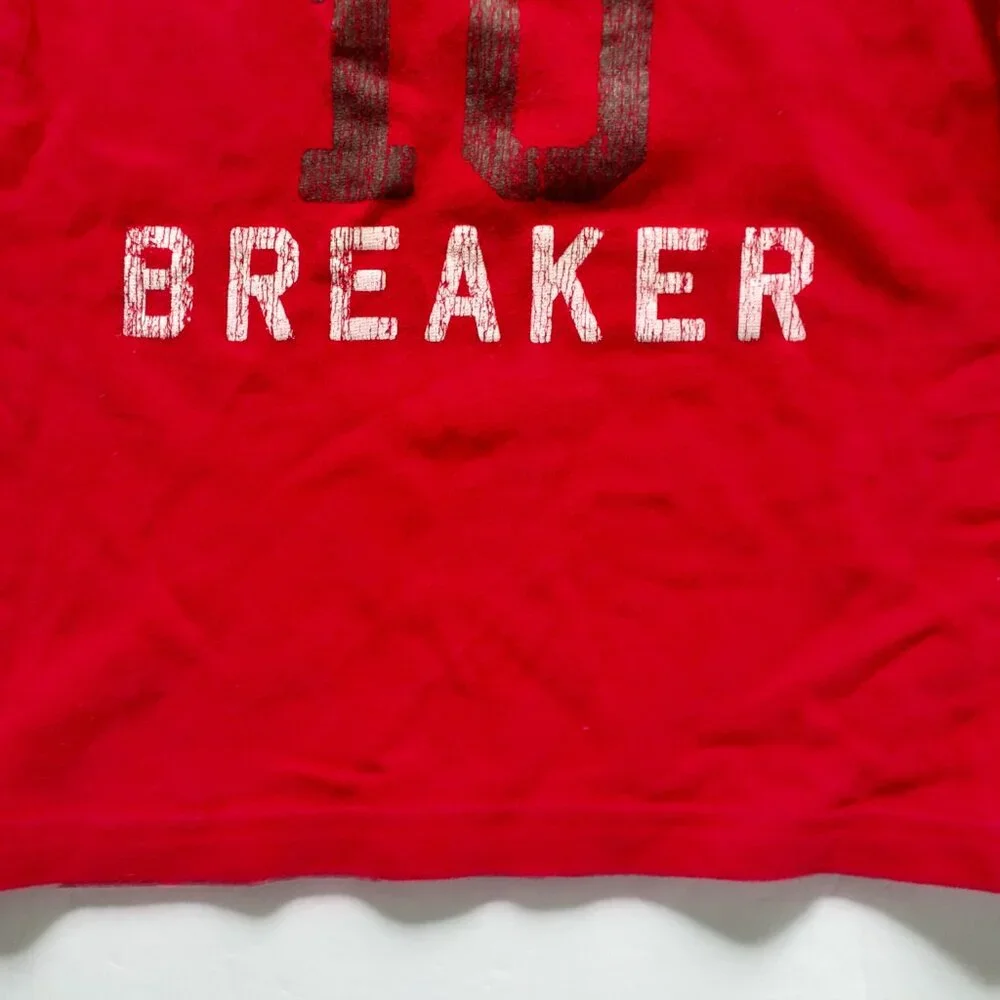 Carter's Boys T-Shirt Red Gray Long Sleeve Record Breaker 4T